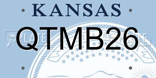 QTMB26 Kansas License Plate