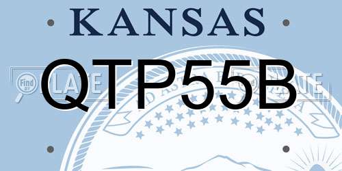 QTP55B Kansas License Plate