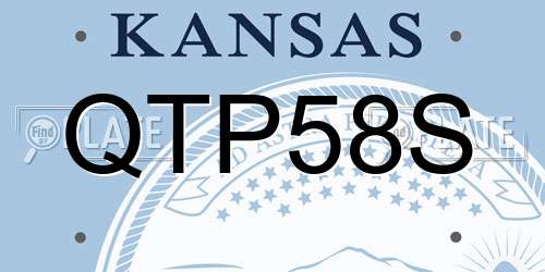 QTP58S Kansas License Plate