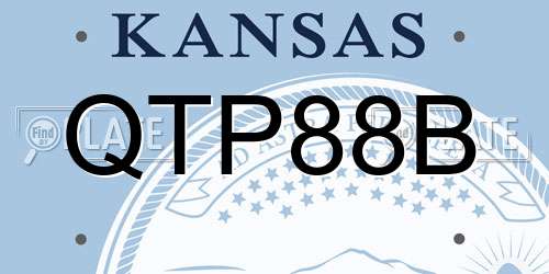 QTP88B Kansas License Plate