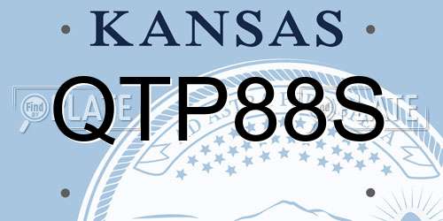 QTP88S Kansas License Plate