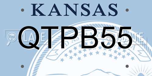 QTPB55 Kansas License Plate