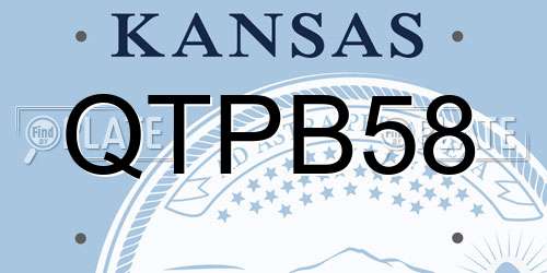 QTPB58 Kansas License Plate