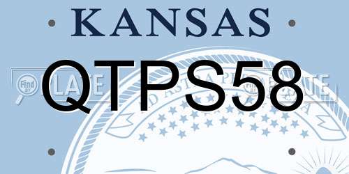 QTPS58 Kansas License Plate