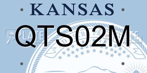 QTS02M Kansas License Plate