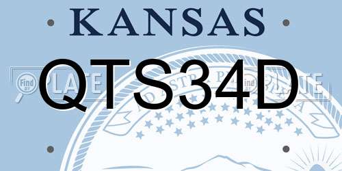 QTS34D Kansas License Plate