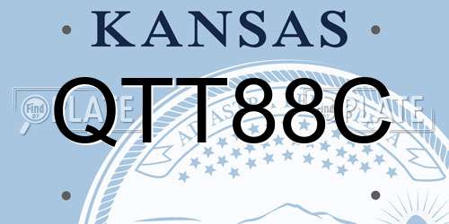 QTT88C Kansas License Plate