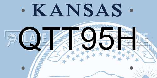 QTT95H Kansas License Plate