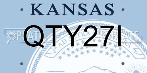 QTY27I Kansas License Plate