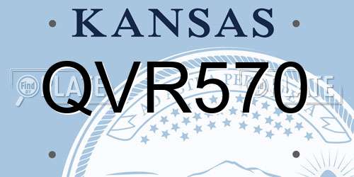 QVR570 Kansas License Plate