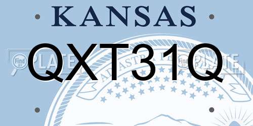 QXT31Q Kansas License Plate