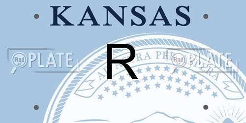 R Kansas License Plate