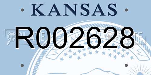 R002628 Kansas License Plate