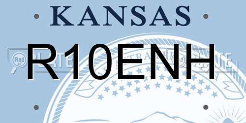 R10ENH Kansas License Plate