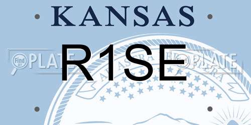 R1SE Kansas License Plate