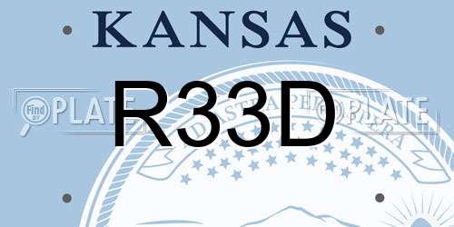 R33D Kansas License Plate