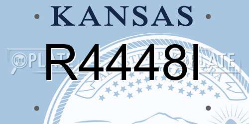 R4448I Kansas License Plate