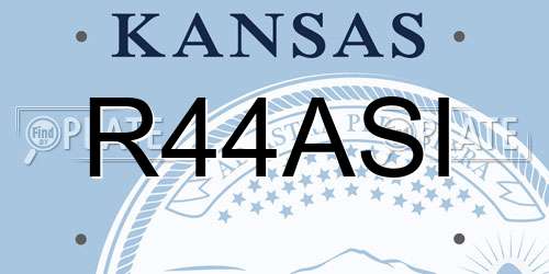 R44ASI Kansas License Plate