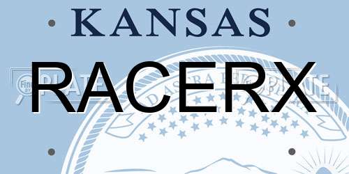 RACERX Kansas License Plate