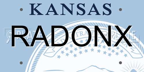 RADONX Kansas License Plate