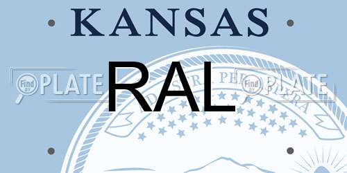 RAL Kansas License Plate