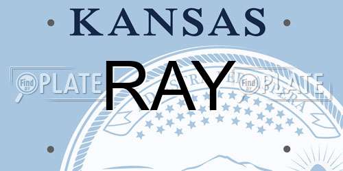 RAY Kansas License Plate