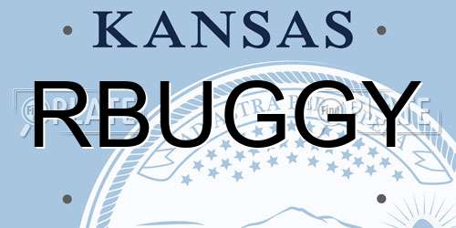 RBUGGY Kansas License Plate