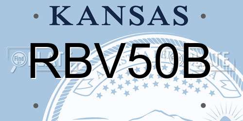 RBV50B Kansas License Plate
