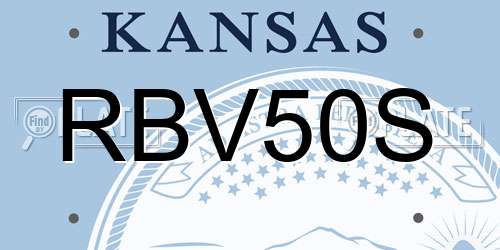RBV50S Kansas License Plate