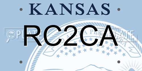 RC2CA Kansas License Plate