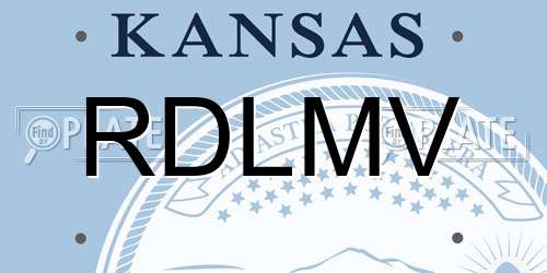 RDLMV Kansas License Plate