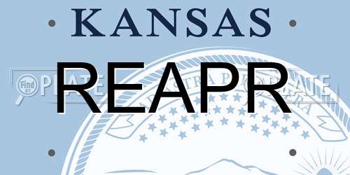 REAPR Kansas License Plate
