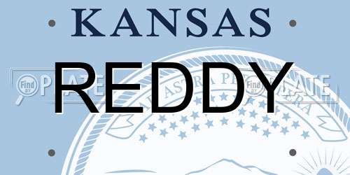 REDDY Kansas License Plate