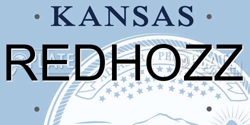 REDHOZZ Kansas License Plate