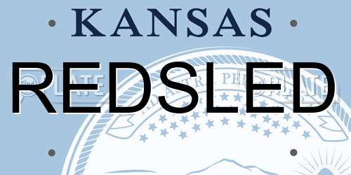 REDSLED Kansas License Plate