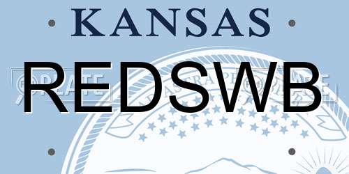 REDSWB Kansas License Plate