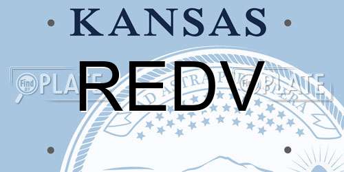 REDV Kansas License Plate