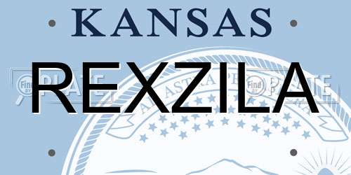 REXZILA Kansas License Plate