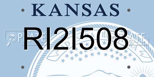 RI2I508 Kansas License Plate