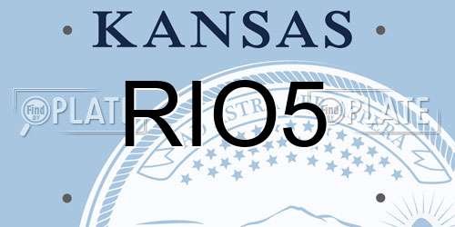RIO5 Kansas License Plate