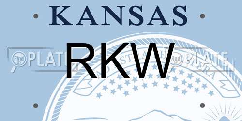 RKW Kansas License Plate