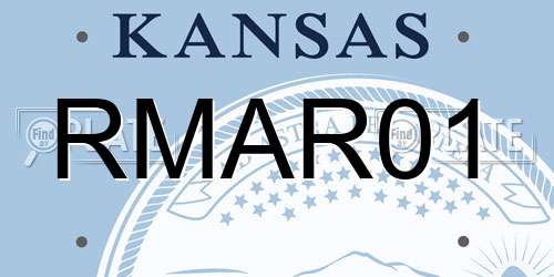 RMAR01 Kansas License Plate
