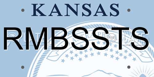 RMBSSTS Kansas License Plate