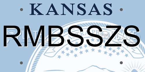 RMBSSZS Kansas License Plate