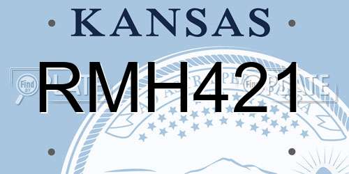 RMH421 Kansas License Plate