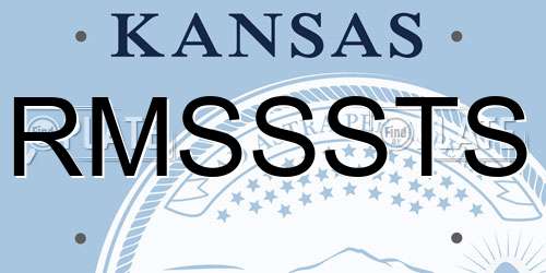 RMSSSTS Kansas License Plate
