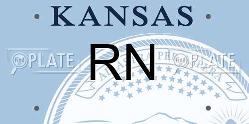 RN Kansas License Plate