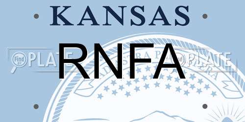 RNFA Kansas License Plate