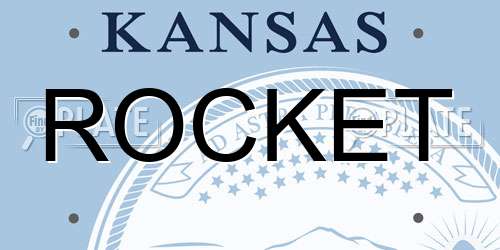ROCKET Kansas License Plate