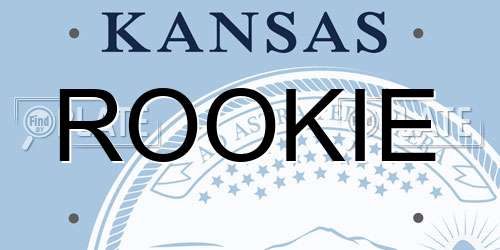 ROOKIE Kansas License Plate